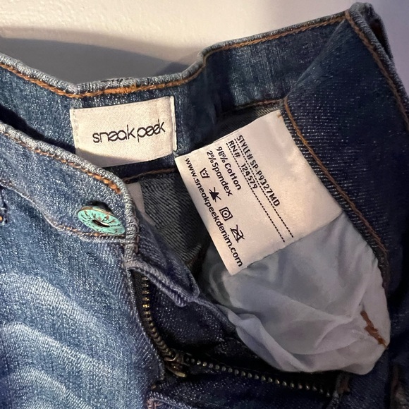 Sneak Peek Low Rise Denim Distressed Jeans 1 - Picture 8 of 14